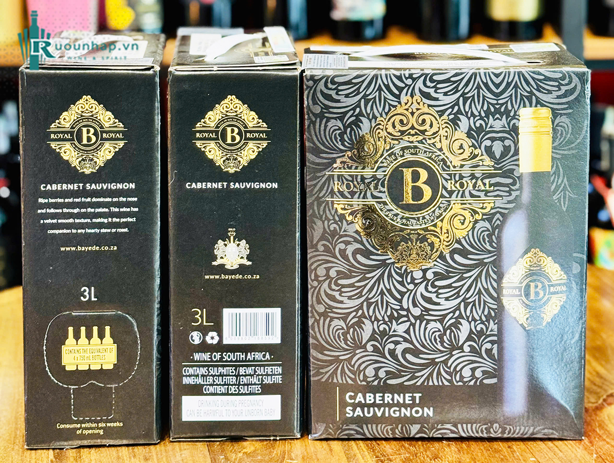 Rượu Vang Bịch Royal B Royal Cabernet Sauvignon 3L 5 Rượu Vang Bịch Royal B Royal Cabernet Sauvignon 3L