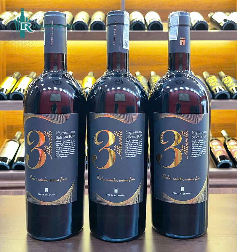 Rượu Vang Alberello 3 Negroamaro Salento IGP 5 Rượu Vang Alberello 3 Negroamaro Salento IGP