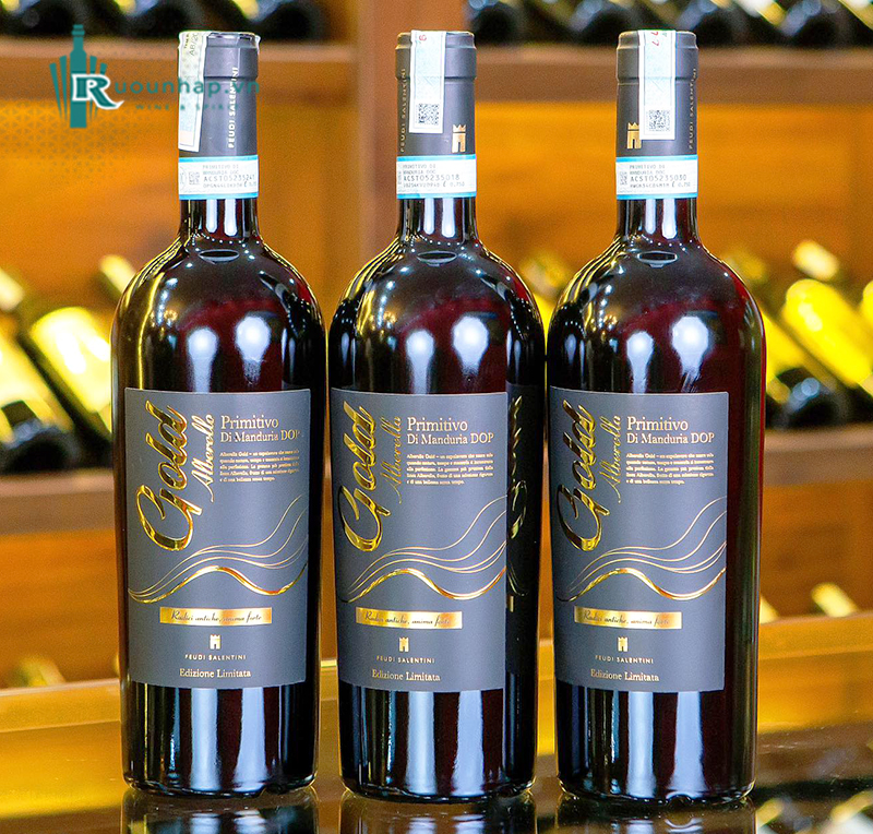 Rượu Vang Alberello Gold Primitivo di Manduria DOP 5 Rượu Vang Alberello Gold Primitivo di Manduria DOP