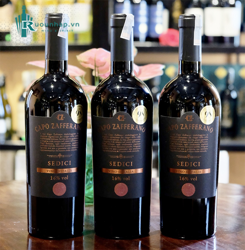 Rượu Vang Capo Zafferano Sedici 6 Rượu Vang Capo Zafferano Sedici