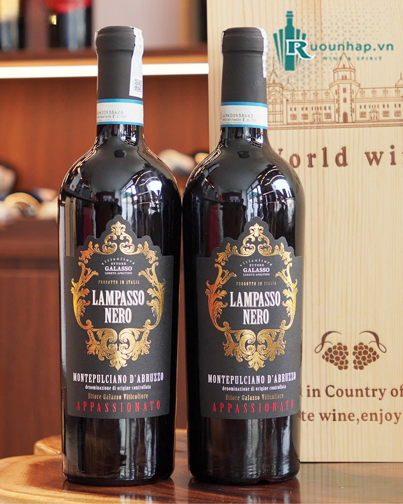 Rượu Vang Lampasso Nero Montepulciano d'Abruzzo 5 Rượu Vang Lampasso Nero Montepulciano d'Abruzzo