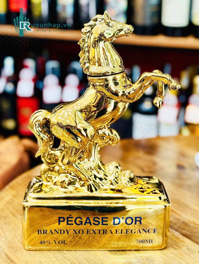 Rượu Ngựa Vàng PÉGASE D'OR Brandy XO 4 Rượu Ngựa Vàng PÉGASE D'OR Brandy XO