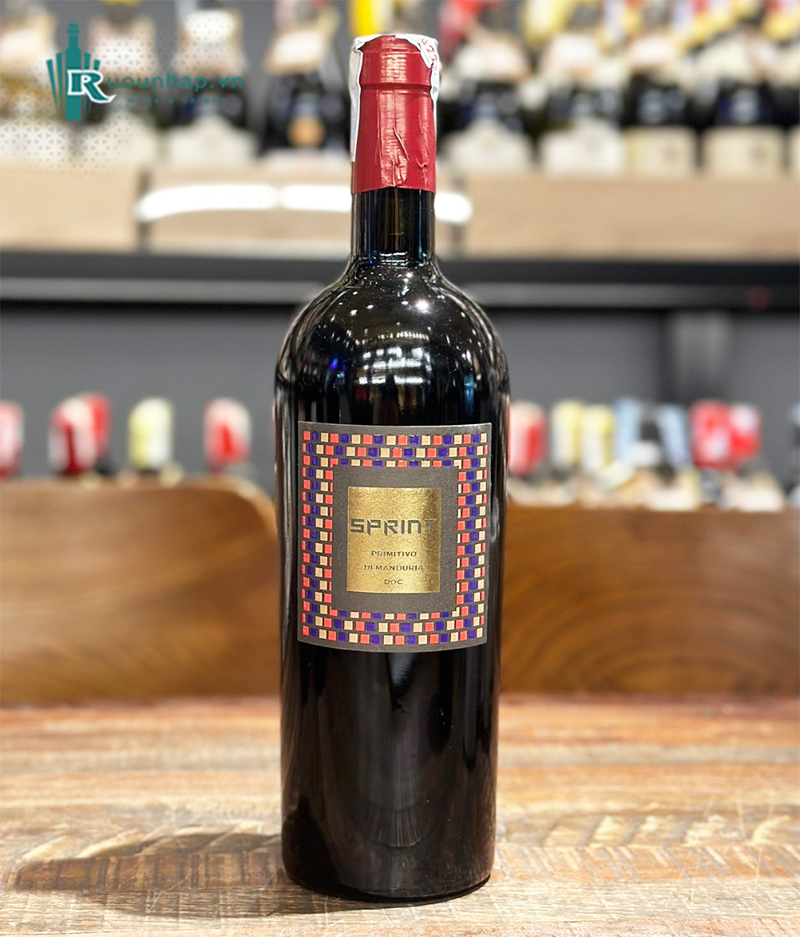 Rượu Vang Sprint Primitivo Di Manduria DOC 4 Rượu Vang Sprint Primitivo Di Manduria DOC
