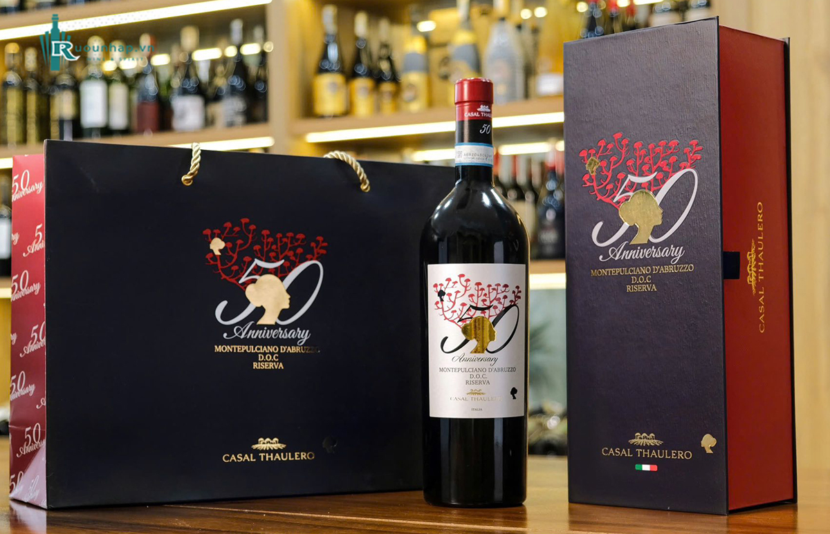 Rượu Vang 50 Anniversary Montepulciano d’Abruzzo DOC Riserva 5 Rượu Vang 50 Anniversary Montepulciano d’Abruzzo DOC Riserva