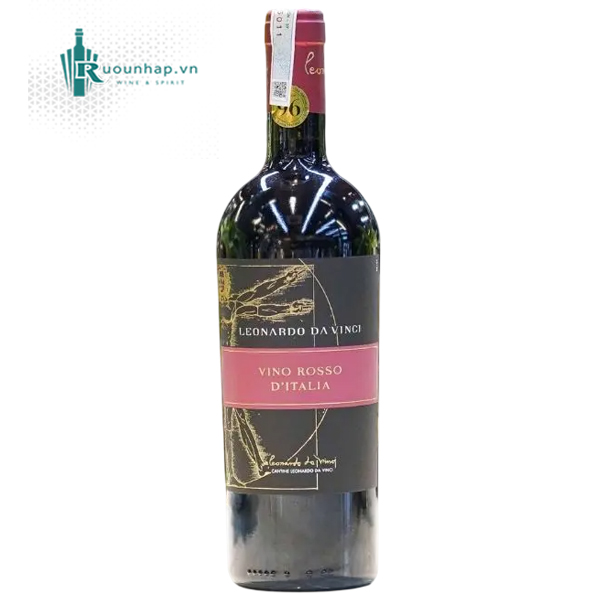 Leonardo Da Vinci Vino Rosso d'Italia Rượu Vang Leonardo Da Vinci Vino Rosso d'Italia