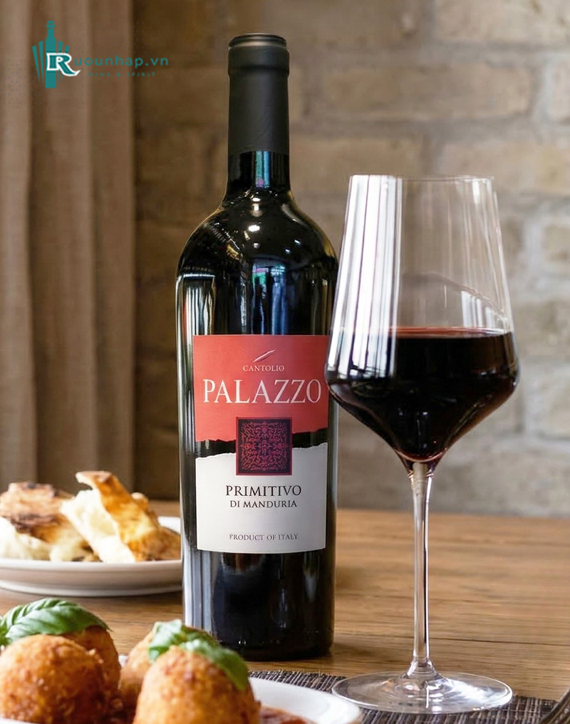 Rượu Vang Palazzo Primitivo Di Manduria 4 Rượu Vang Palazzo Primitivo Di Manduria