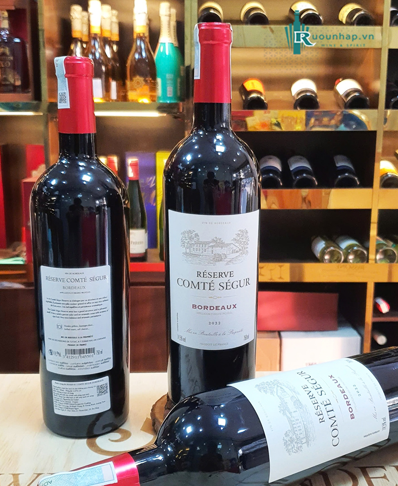 Rượu Vang Comte Segur Reserve Bordeaux 4 Rượu Vang Comte Segur Reserve Bordeaux