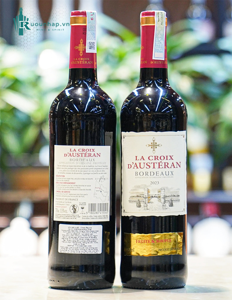 Rượu Vang La Croix d'Austéran Bordeaux Rouge 6 Rượu Vang La Croix d'Austéran Bordeaux Rouge