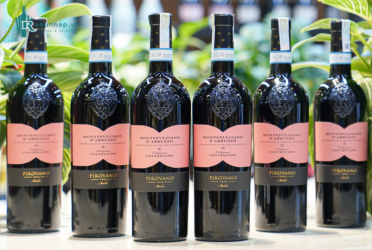 Rượu Vang Pirovano Collezione Costantino Montepulciano 6 Rượu Vang Pirovano Collezione Costantino Montepulciano