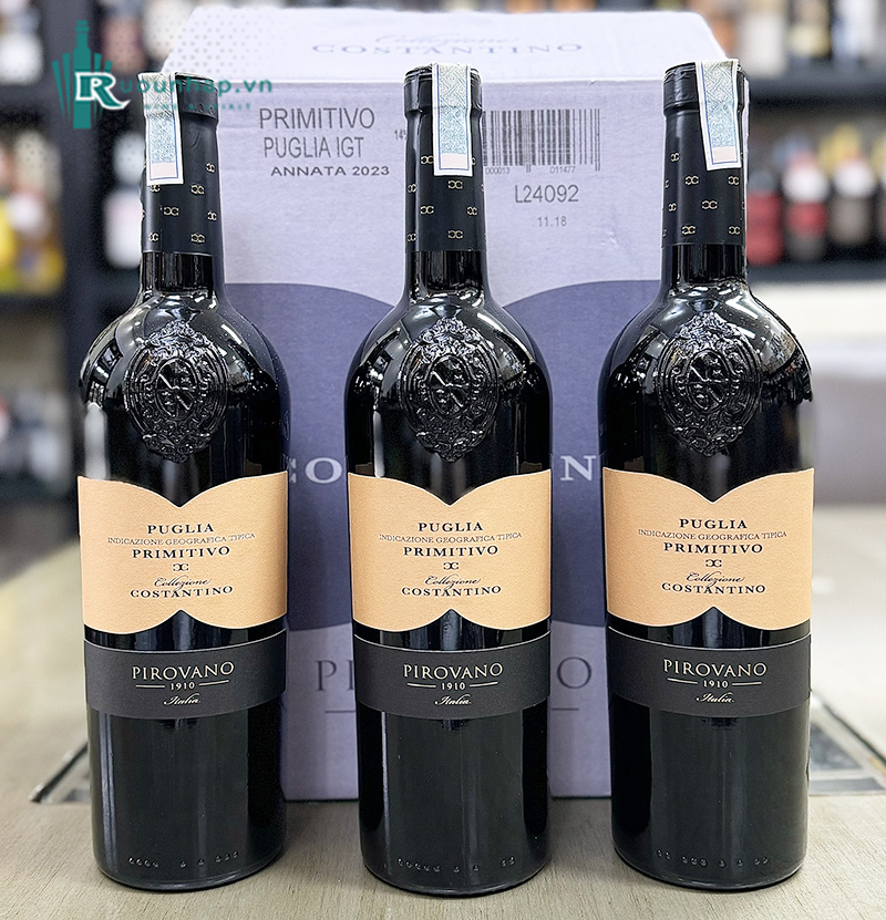 Rượu Vang Pirovano Collezione Costantino Primitivo Puglia 5 Rượu Vang Pirovano Collezione Costantino Primitivo Puglia