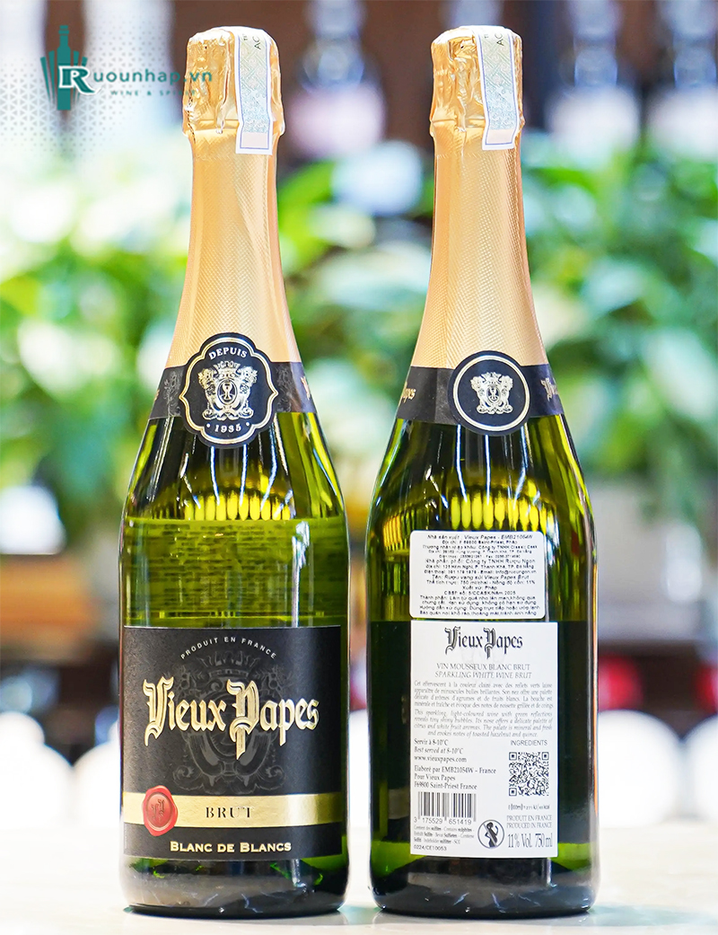 Rượu Vang Vieux Papes Blanc de Blancs Brut 6 Rượu Vang Vieux Papes Blanc de Blancs Brut