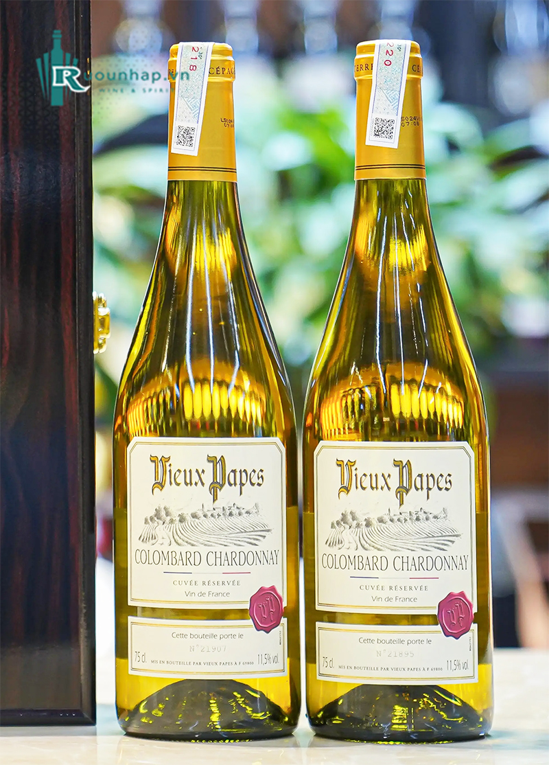 Rượu Vang Vieux Papes Cuvée Réservée Colombard Chardonnay 5 Rượu Vang Vieux Papes Cuvée Réservée Colombard Chardonnay