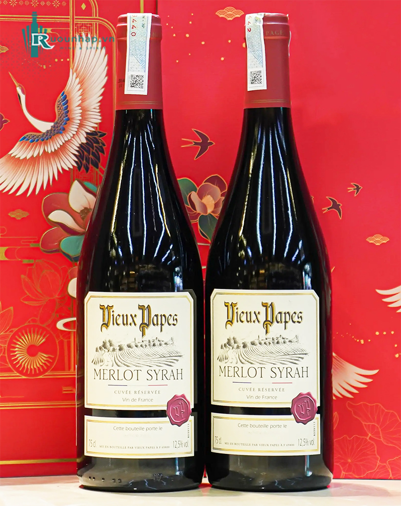 Rượu Vang Vieux Papes Cuvée Réservée Merlot Syrah 5 Rượu Vang Vieux Papes Cuvée Réservée Merlot Syrah