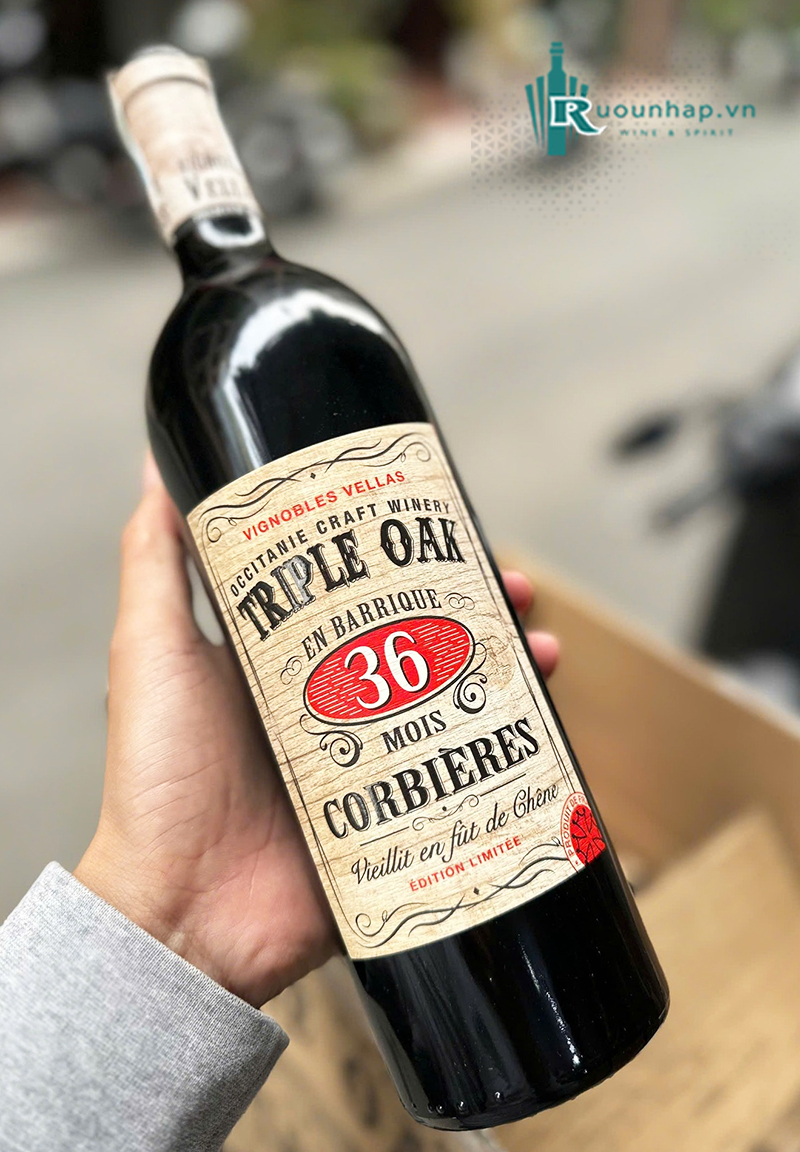Rượu Vang Triple Oak 36 Mois Corbieres 4 Rượu Vang Triple Oak 36 Mois Corbieres
