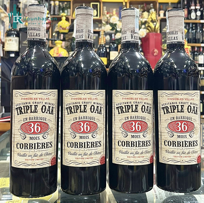 Rượu Vang Triple Oak 36 Mois Corbieres 6 Rượu Vang Triple Oak 36 Mois Corbieres