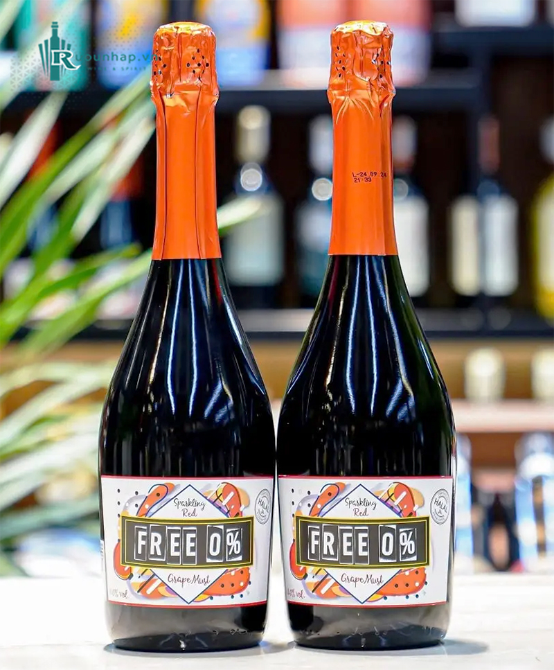 Rượu Vang Free 0% Red Sparkling 4 Rượu Vang Free 0% Red Sparkling