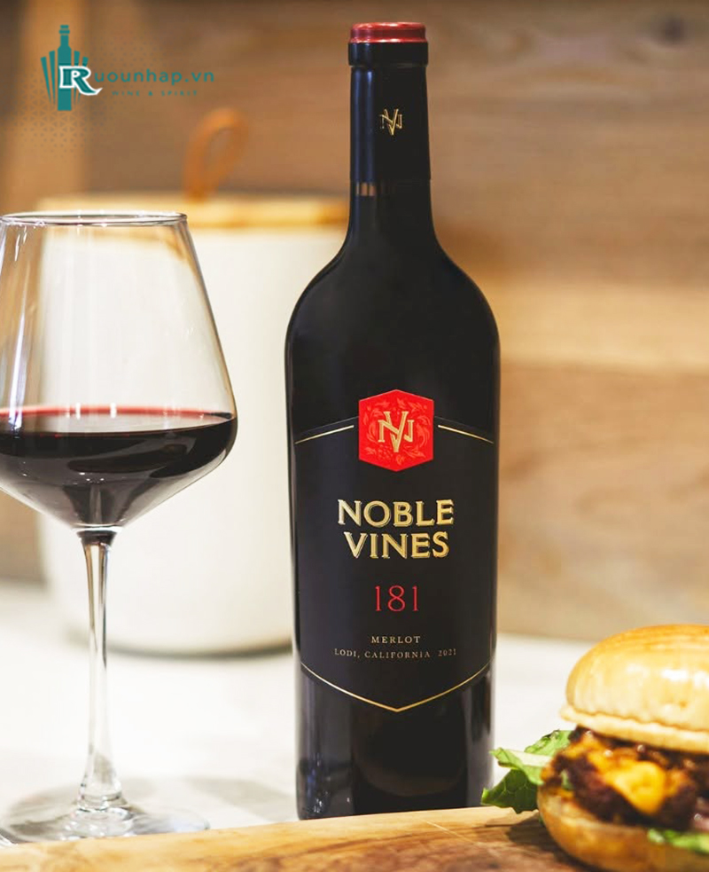 Rượu Vang Noble Vines 181 Merlot 6 Rượu Vang Noble Vines 181 Merlot