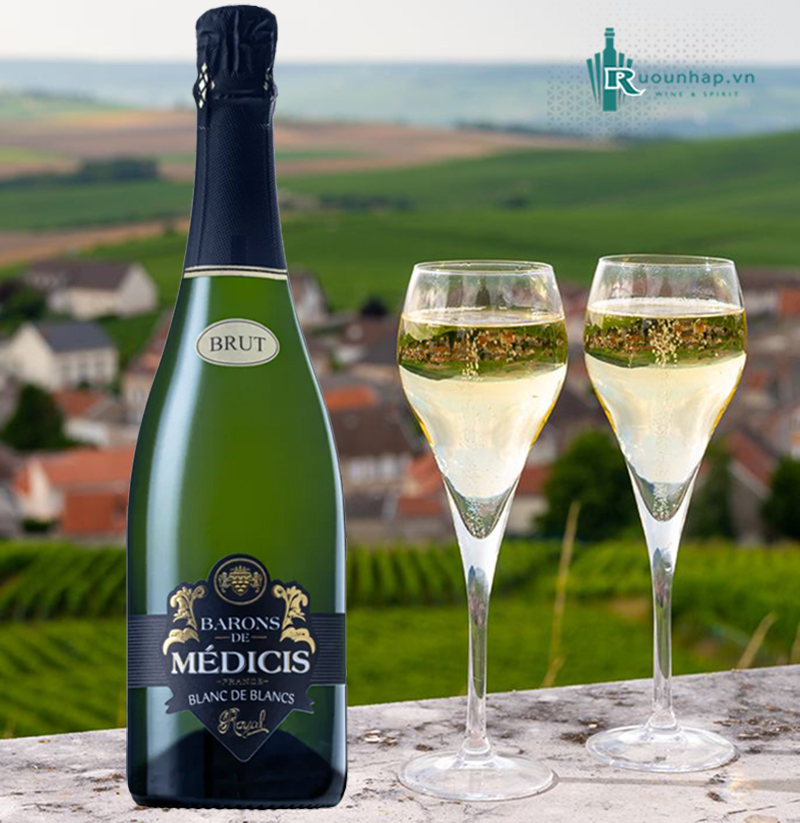 Rượu Barons De Medicis Blanc de Blancs Brut 6 Rượu Barons De Medicis Blanc de Blancs Brut