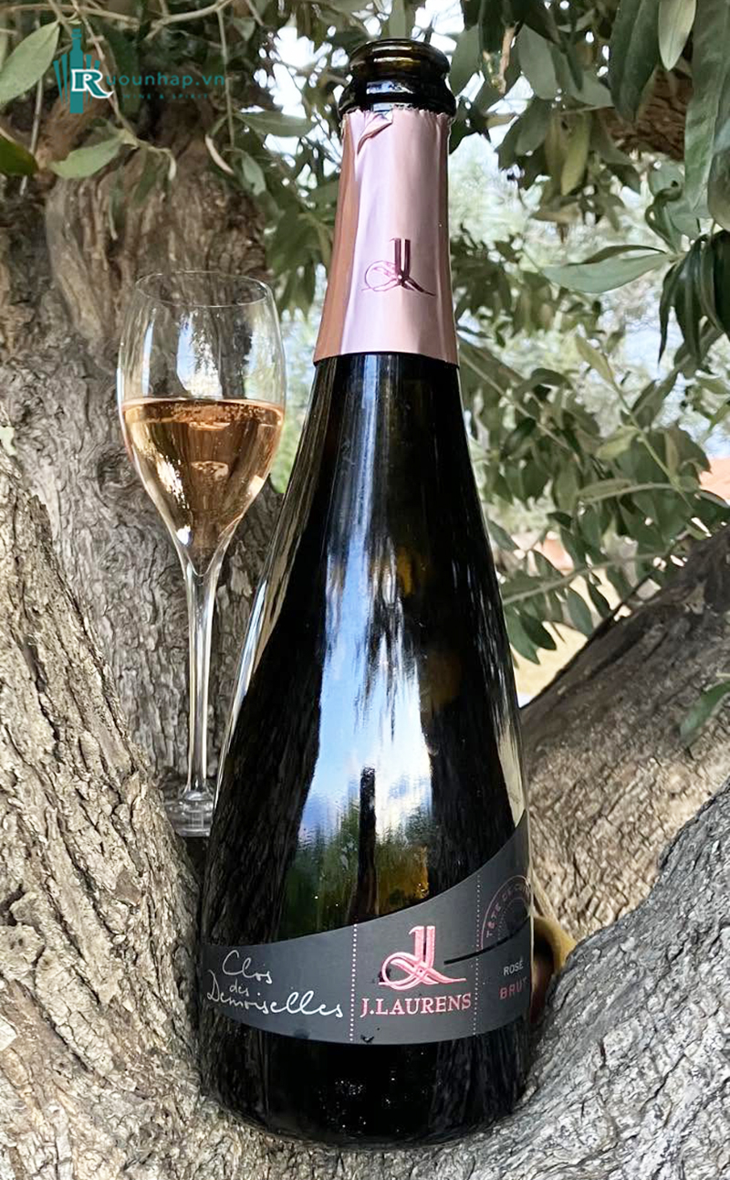 Rượu Clos des Demoiselles Crémant de Limoux Tête de Cuvée Rose Brut 6 Rượu Clos des Demoiselles Crémant de Limoux Tête de Cuvée Rose Brut