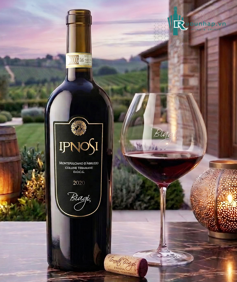 Rượu Vang Ipnosi Montepulciano D'Abruzzo Colline Teramane DOCG 6 Rượu Vang Ipnosi Montepulciano D'Abruzzo Colline Teramane DOCG