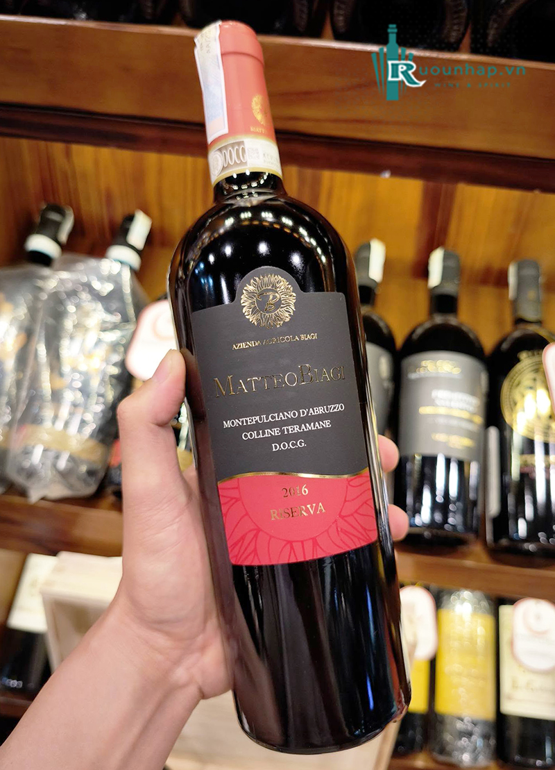 Rượu Vang Matteo Biagi Montepulciano d’Abruzzo DOCG Reserve 4 Rượu Vang Matteo Biagi Montepulciano d’Abruzzo DOCG Reserve