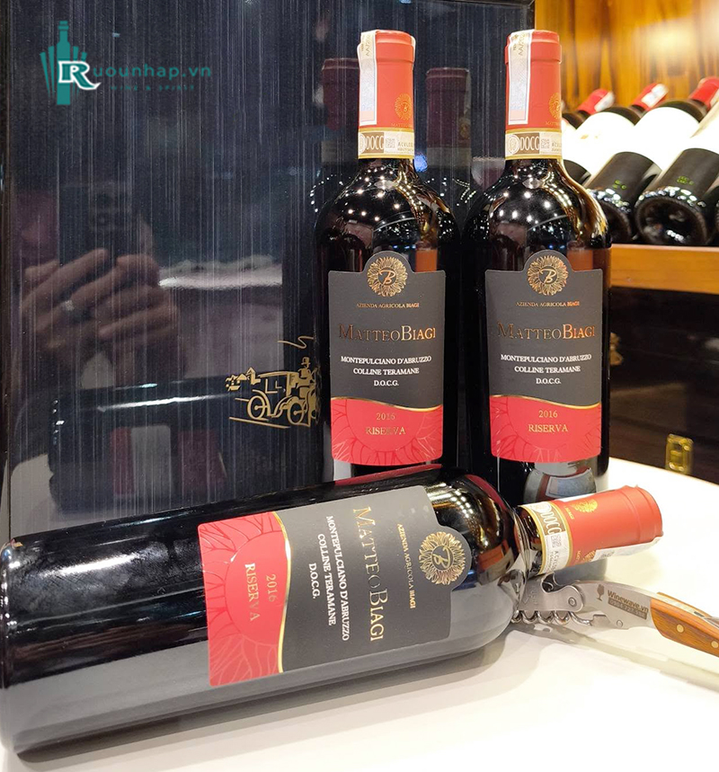 Rượu Vang Matteo Biagi Montepulciano d’Abruzzo DOCG Reserve 6 Rượu Vang Matteo Biagi Montepulciano d’Abruzzo DOCG Reserve