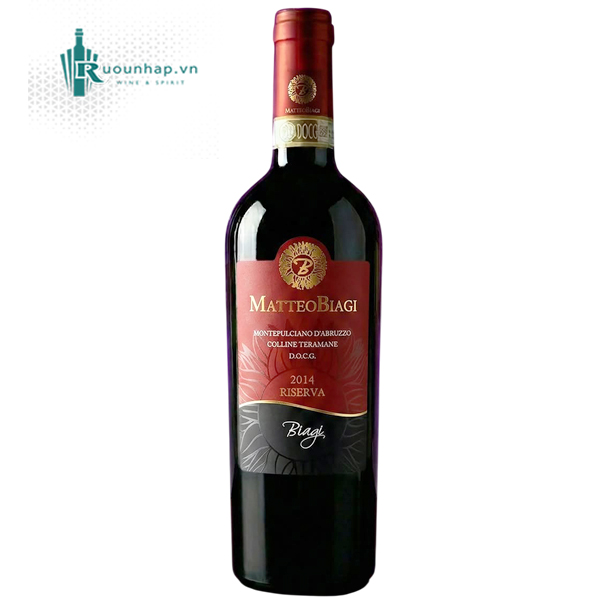 Matteo Biagi Montepulciano d’Abruzzo DOCG Reserve Rượu Vang Matteo Biagi Montepulciano d’Abruzzo DOCG Reserve