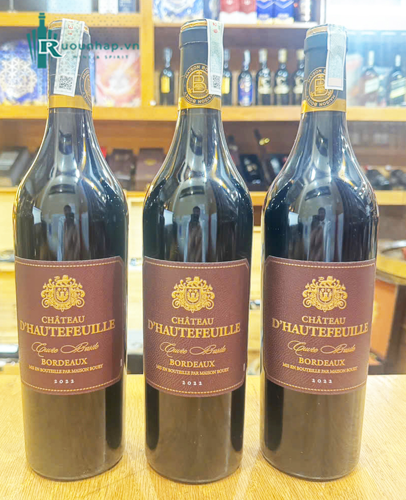 Rượu Vang Château d'Hautefeuille Cuvée Basile Bordeaux 4 Rượu Vang Château d'Hautefeuille Cuvée Basile Bordeaux