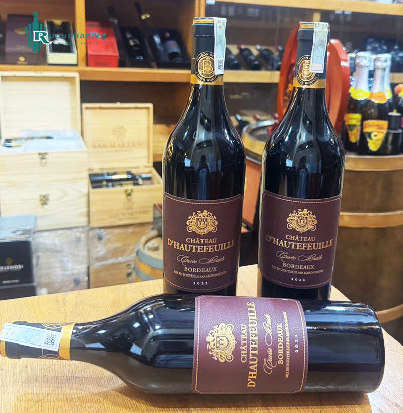 Rượu Vang Château d'Hautefeuille Cuvée Basile Bordeaux 6 Rượu Vang Château d'Hautefeuille Cuvée Basile Bordeaux