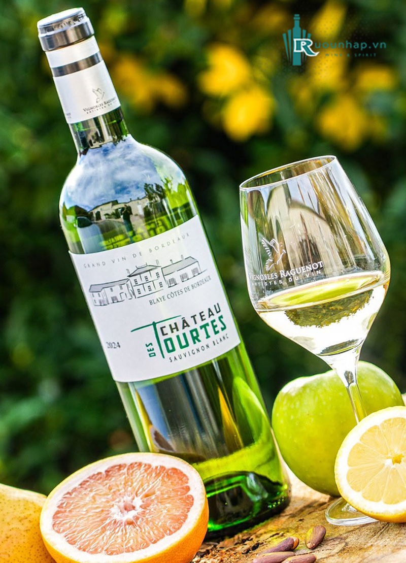Rượu Vang Chateau des Tourtes Sauvignon Blanc 4 Rượu Vang Chateau des Tourtes Sauvignon Blanc