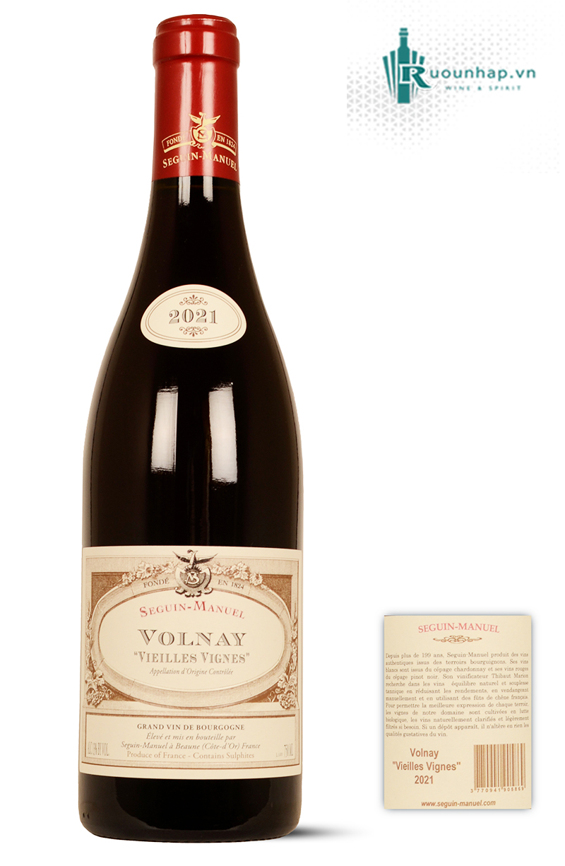 Rượu Vang Domaine Seguin-Manuel Volnay Vieilles Vignes 5 Rượu Vang Domaine Seguin-Manuel Volnay Vieilles Vignes