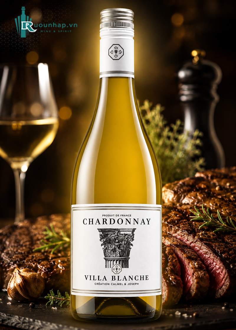 Rượu Vang Villa Blanche Chardonnay Calmel & Joseph 6 Rượu Vang Villa Blanche Chardonnay Calmel & Joseph