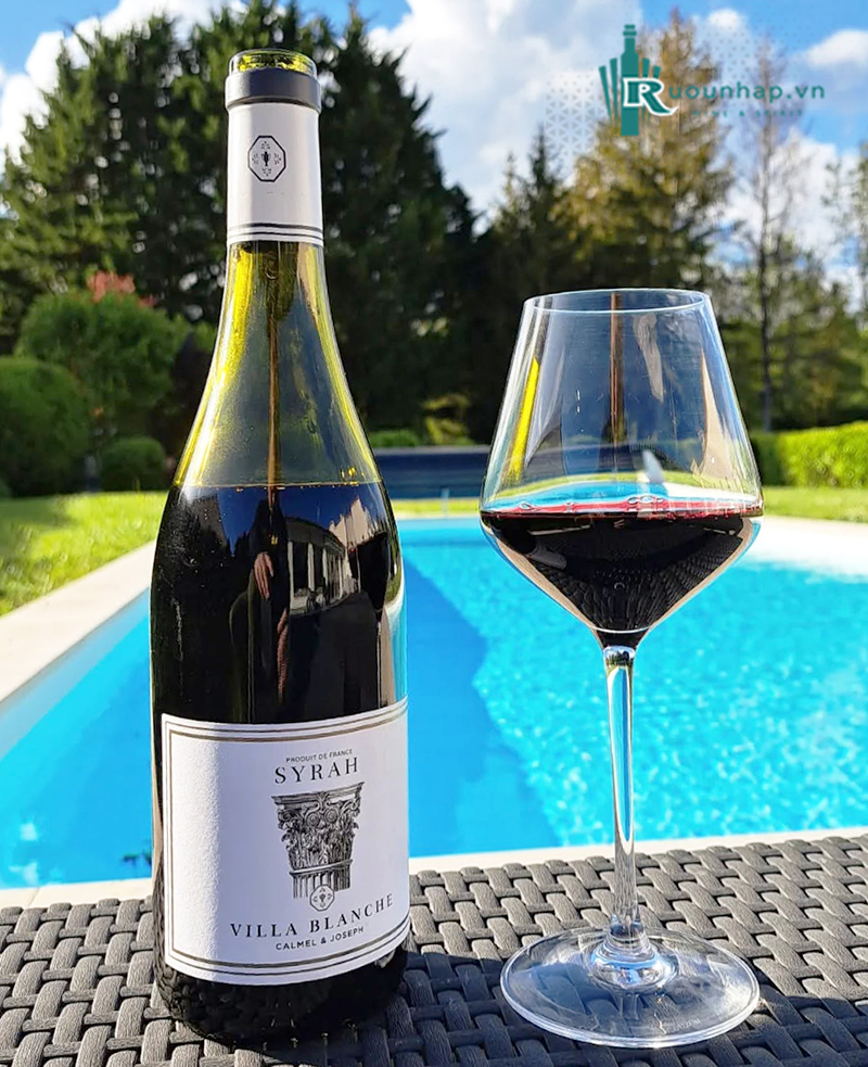 Rượu Vang Villa Blanche Syrah Calmel & Joseph 4 Rượu Vang Villa Blanche Syrah Calmel & Joseph