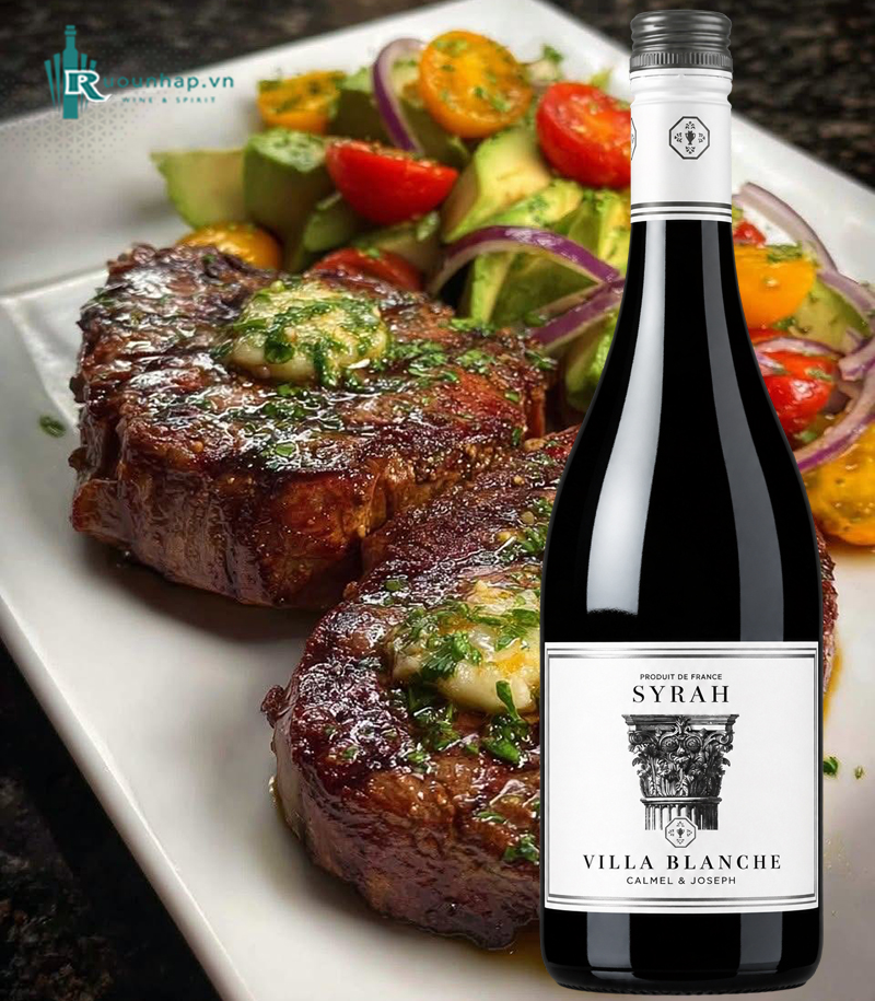 Rượu Vang Villa Blanche Syrah Calmel & Joseph 6 Rượu Vang Villa Blanche Syrah Calmel & Joseph