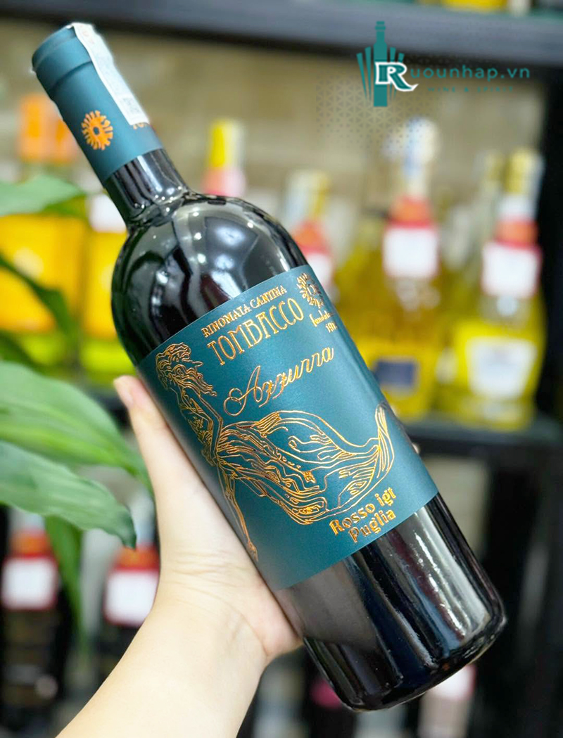 Rượu Vang Tombacco Azzurra Rosso Puglia 4 Rượu Vang Tombacco Azzurra Rosso Puglia
