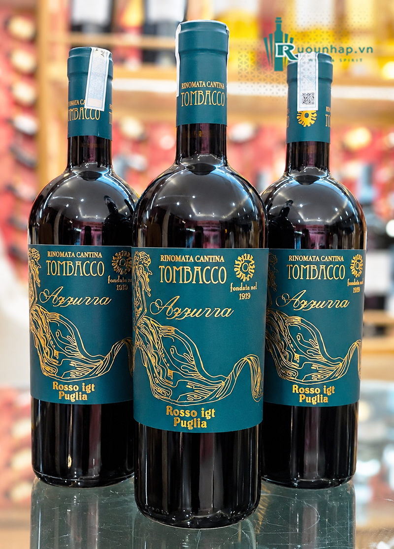 Rượu Vang Tombacco Azzurra Rosso Puglia 5 Rượu Vang Tombacco Azzurra Rosso Puglia