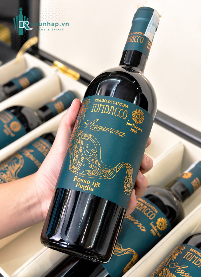 Rượu Vang Tombacco Azzurra Rosso Puglia 6 Rượu Vang Tombacco Azzurra Rosso Puglia