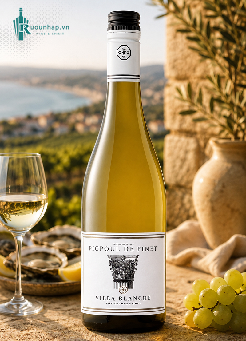 Rượu Vang Villa Blanche Picpoul de Pinet Calmel & Joseph 5 Rượu Vang Villa Blanche Picpoul de Pinet Calmel & Joseph