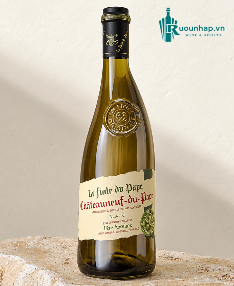 Rượu Vang La Fiole Du Pape Châteauneuf-Du-Pape Blanc Père Anselme 5 Rượu Vang La Fiole Du Pape Châteauneuf-Du-Pape Blanc Père Anselme