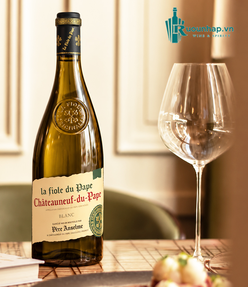 Rượu Vang La Fiole Du Pape Châteauneuf-Du-Pape Blanc Père Anselme 4 Rượu Vang La Fiole Du Pape Châteauneuf-Du-Pape Blanc Père Anselme